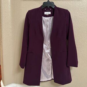 Dark purple Calvin Klein coat